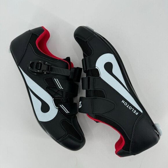 Peloton Cycling Black Adjustable Bike Delta Compatible Bike Cleats 45 Shoes NEW - Picture 3 of 8